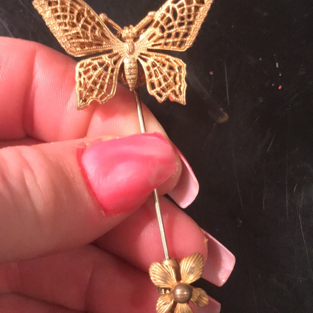 Butterfly 🦋 Hat pin. Miriam Haskell